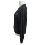 Cami NYC  Adalynn Jersey Top Black Sheer Lace Panel Long Sleeve Women’s XS Photo 4