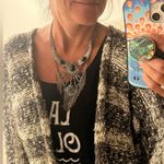 Boho/fringe cascade/ tribal stone necklace Photo 3