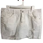 We The Free #317  Fringe Hem Distressed Jean Skirt Photo 4