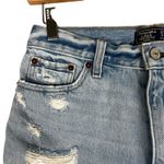 Abercrombie & Fitch Shorts Women 4 Light Wash Distressed High Rise 90s Western Photo 1