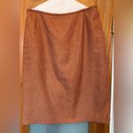 Kasper Women Orange Rust Brown Woven 2pc Suit Short Jacket Career VTG-10 Photo 6