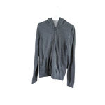 Vince  Cashmere Full Zip Hoodie Dark Grey Women Small Photo 4