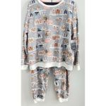 Cuddl Duds Christmas Pajamas set Women's 1X village honeycomb jogger fleece New Photo 6