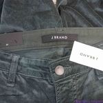 J Brand NEW Zion mid rise dark green moorland velvet skinny pants, 27 Photo 12