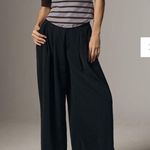 Maeve NWT  Half-Sleeve Henley Tee purple striped size Large antropologie Photo 3