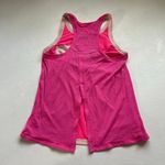Lululemon  Hot Pink Racerback Tank Top Size 6 | Built-In Bra Mesh Back Activewear Photo 1