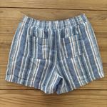 Briggs New York Blue and White High Waist Striped Shorts Photo 1