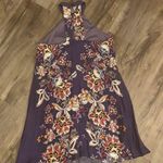 Francesca's Francesca’s Purple Floral Dress Photo 2