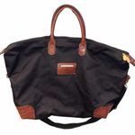 Diane Von Furstenberg DVF  Vintage Black Canvas Large Tote Bag Photo 1