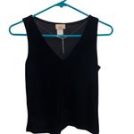 Vintage 90s y2k black velvet rhinestone neckline sleeveless special occasion top Photo 4