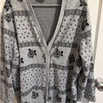 Blair Boutique Womens Hand Knit Cardigan Sweater 3XL Grandma Cottagecore Gray Size undefined Photo 0