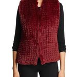 Me Jane  burgundy faux fur vest Photo 0