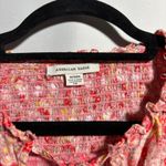 American Eagle  Floral Smocked Long Sleeve Blouse‎ Tie Front Womens M Coquette Photo 2
