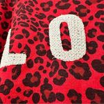 Sundry  Love Animal Print Sweatshirt Photo 3