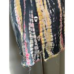 Zadig & Voltaire Tie Dye Tank Top Skull Buttons S boho Y2K fqiry whimsi blue pik Photo 2