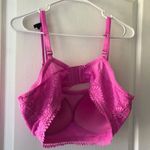 Aerie  Womens Bra‎ Real Power Wireless Push Up Convertible Lace Floral Pink 36DD Photo 6