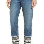 BLANK NYC  Miss Molly tapered leg patchwork 27 jeans Photo 0