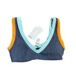 l*space L* Ribbed Lala Bikini Top Size XS Slate-Pool-Inka Gold Pullover NWT Photo 1