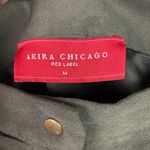 Akira CHICAGO Women's Md Green Suede Mini Skirt Photo 4