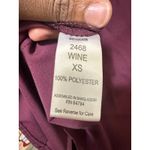 MedCouture Insight XS Wine Scrub Top V Neck Short Sleeve Pockets Women's Photo 5