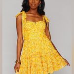 BuddyLove NWT size M Buddy Love Betty tie shoulder mini dress - yellow - florals Photo 0