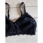 Savage X Fenty Black Lace Bralette 2X Plus Size Wireless Sheer Lingerie Photo 4