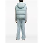 AMI Paris Alexandre Mattiussi Hooded Padded Gilet Down Vest Oversized Ski Blue Photo 2