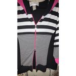 Joseph Ribkoff  striped zip up hoodie, size XS Small, vintage Photo 3