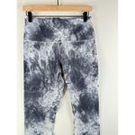 Lululemon Womens Pants Gray Wunder Under Marble Dye Crop Leggings Pull On Size 8 White Photo 5