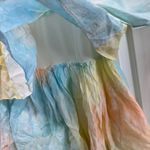 English Factory English Factory Tiered Tie Dye Dress NWT size XS Pastel Ruffle Neiman Marcus Photo 3