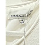 Rebecca Minkoff  Sleeveless Ruched Mini Shift Dress w/ Side Zippers Chalk White 4 Photo 4