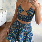 Revolve Rays For Days Blue Floral Matching Set Photo 1