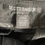 Scott Taylor Women's Size 4 Black Pants Straight Wide‎ Leg Photo 2