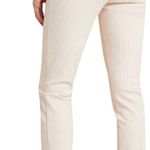 Anthropologie  | US 2 | The Essential SLIM Cream with Red Candy Stripes Trousers Photo 1