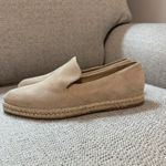 M. Gemi Suede Pointed Almond Toe‎ Flat Espadrille in Beige Size 38 Tan Photo 1