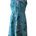 BODEN Dress 12 100% Cotton Resort Boho Beach RARE Riviera Mediterranean Seaside Blue Photo 9