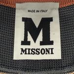 Missoni Vintage M  Metallic Chevron Knit Dress Size 4 Sleeveless Y2K Retro Chic Photo 6