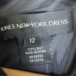 Jones New York Vtg Y2K Floral Rosette Silk Maxi Dress Asymmetric Handkerchief Fairy Goth Sz 12 Photo 1