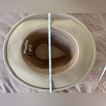 Anthropologie  100% Wool Felt Hat Fedora Adjustable in Taupe Brown Photo 3