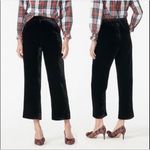 J.Crew  Peyton Black Velvet Pull On Pants Photo 1