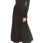 Jason Wu  Grey long sleeve black wool midi dress Photo 0