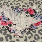 Victoria's Secret  Pink Floral Satin Pajama Shorts Photo 0