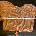 Liberty Love  Pink Striped Peasant Top Size Large Photo 7