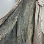 CAbi Snow Bunny Ivory/Tan Faux Fur Reversable Vest Size Large Photo 7