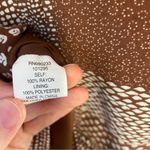 LA Hearts Mini Dress Brown Boho Patchwork Print Medium Photo 8