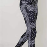 Year of Ours Bandana Rocky Leggings Navy White Size‎ Small $108 Blue Photo 0