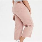American Eagle wide leg cropped jeans frayed hem size 4 Photo 1