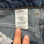 Carhartt Women’s Washed Denim Dungaree Work Jeans 6 x 32 – Midrise Bootcut Workw Photo 4