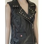 Lane Crawford Therapy By Black Vegan Leather Moto Vest Photo 1