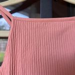 Free People ribbed Tank Top criss cross peach orange bralette Photo 2